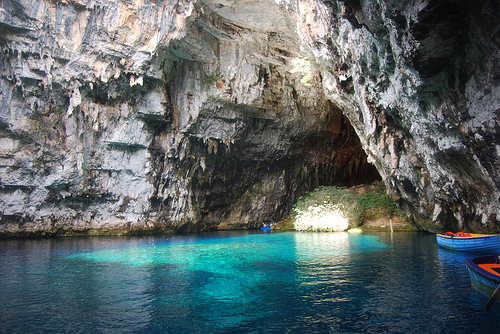 Cefalonia, Grecia: il lago di Melissani