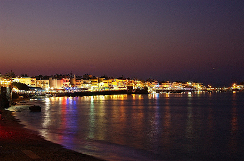 Vita notturna sull'isola di Creta, Grecia