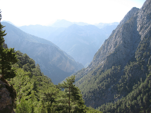 Le gole di Samaria a Creta, Grecia