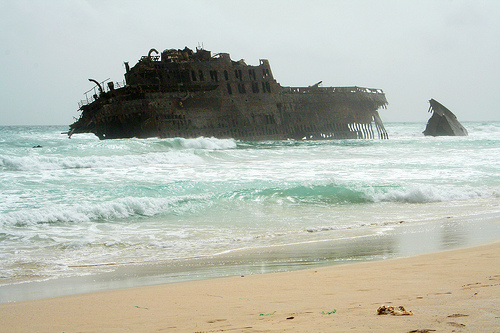 Isola di Boavista, relitto di Cabo St Maria