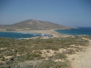 Rodi, Grecia: la spiaggia di Prassonissi