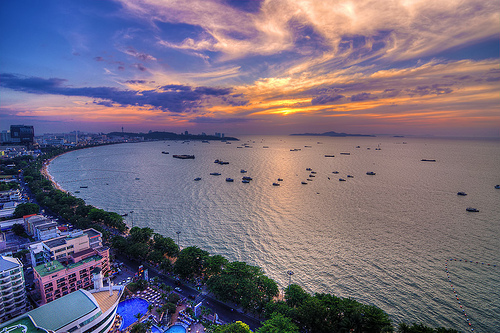 Le spiagge di Pattaya, in Thailandia